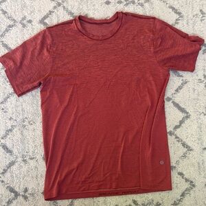 Lululemon Metal Vent Tech Shirt Red Mesh Breathable Athletic Medium